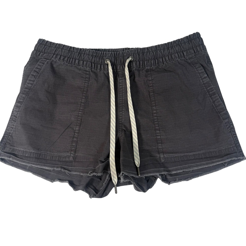Vuori Ripstop Shorts Womens XS Gray Cotton Gorpcore Raw Hem Hiking Athletic‎